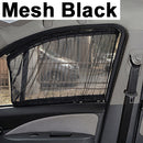 1212indow Sunshade Curtain Auto Window Sun Visor With Elastic Cord - Black/Beige/Gray
