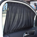 1212indow Sunshade Curtain Auto Window Sun Visor With Elastic Cord - Black/Beige/Gray