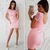 2018 LDZHPS Summer Fashion Women  Lace Dresses Casual O-Neck Short Sleeve Slim Dress Sexy Bodycon Sheath Mini Vestidos