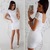 2018 LDZHPS Summer Fashion Women  Lace Dresses Casual O-Neck Short Sleeve Slim Dress Sexy Bodycon Sheath Mini Vestidos