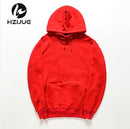 Fashion Color Hooides Men's Thick Clothes Winter Sweatshirts Men Hip Hop Streetwear Solid Fleece Hoody Man Clothing USA SIZE