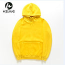 Fashion Color Hooides Men's Thick Clothes Winter Sweatshirts Men Hip Hop Streetwear Solid Fleece Hoody Man Clothing USA SIZE