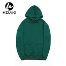 Fashion Color Hooides Men's Thick Clothes Winter Sweatshirts Men Hip Hop Streetwear Solid Fleece Hoody Man Clothing USA SIZE