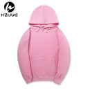 Fashion Color Hooides Men's Thick Clothes Winter Sweatshirts Men Hip Hop Streetwear Solid Fleece Hoody Man Clothing USA SIZE