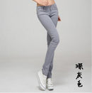 Best-selling! Female fashion stretch jeans, women cotton casual zipper jeans, 21 colors, sizes 25-31