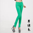 Best-selling! Female fashion stretch jeans, women cotton casual zipper jeans, 21 colors, sizes 25-31