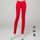 Best-selling! Female fashion stretch jeans, women cotton casual zipper jeans, 21 colors, sizes 25-31