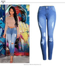 High Waist Skinny Jeans Women 2018 New Fashion Pencil Pants Cotton Slim Elastic Womens Long Casual Denim Jeans for women